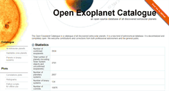 Desktop Screenshot of openexoplanetcatalogue.com